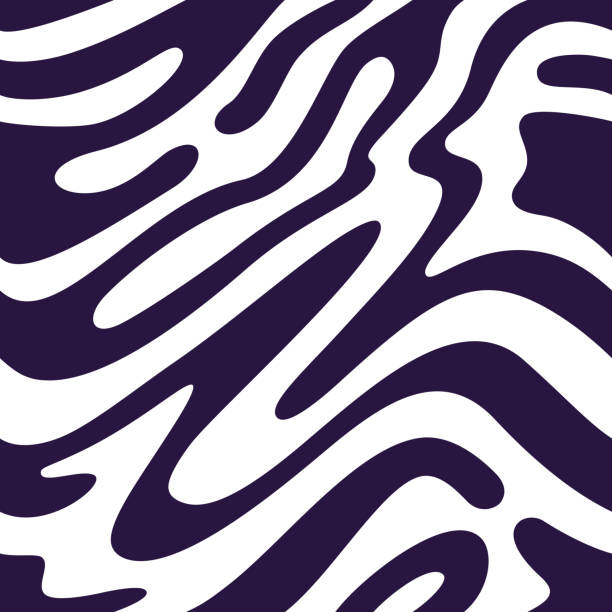 Seamless Zebra Smooth Stripes Background Pattern Seamless zebra smooth stripes background pattern tileable shape. fur textures stock illustrations