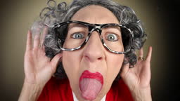 Funny Fisheye Old Lady Making Mean Faces Stock Video - Download Video Clip  Now - Cruel, Miserly, 45-49 Years - iStock