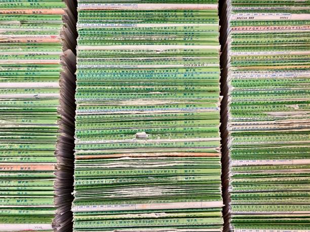 istock Old medical paper files 1323072421