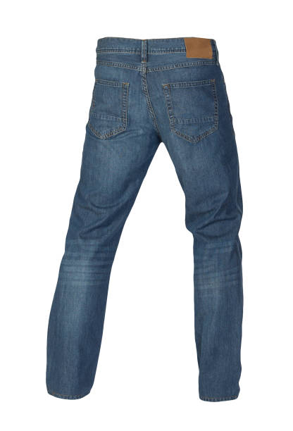 istock Blue jeans isolated on white background.Beautiful  jeans 1323074893