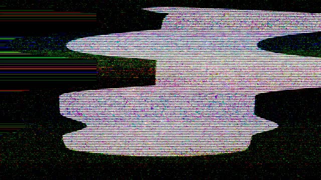 Digital Pixel Noise Glitch Error Video Damage