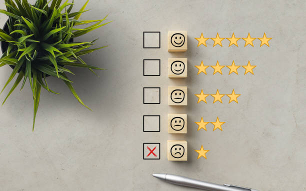 istock sad checked emoticon out of five options symbolizing a bad review 1323101609