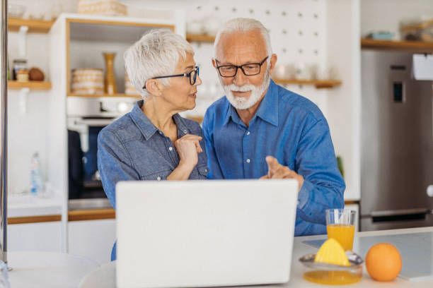 istock Senior couple at home 1323102338