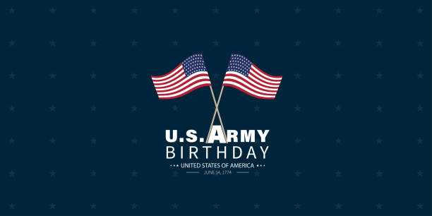 urodziny armii usa - birthday birthday card airplane banner stock illustrations