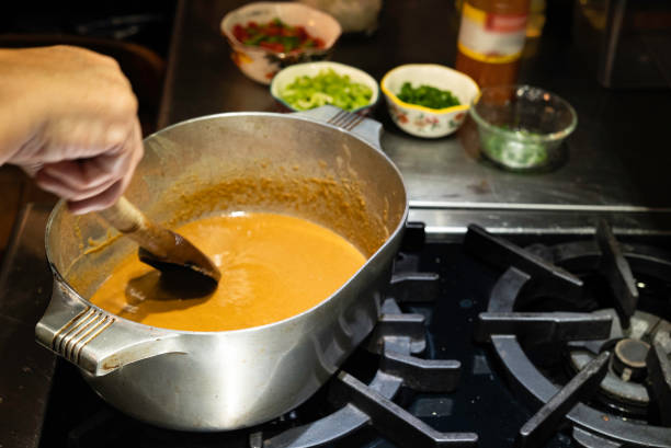 Stirring roux for gumbo