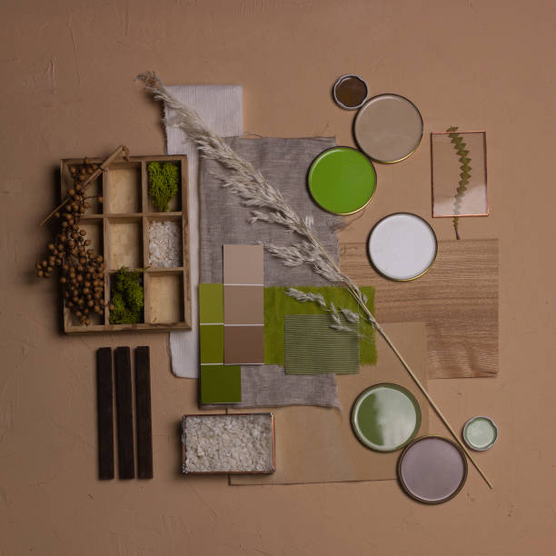 istock Color palette mood board for interior design and decor 1323133220