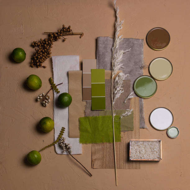 istock Color palette mood board for interior design and decor 1323133226