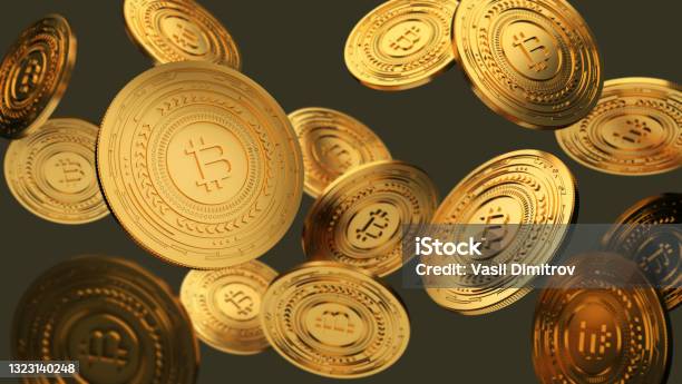 Bitcoin 3d Render Background Stock Photo - Download Image Now - Altcoin, Bitcoin, Cryptocurrency