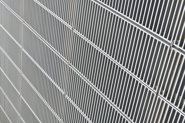 istock Structural detail of diagonal lines abstract architecture in architectural perspective, structure 1323144763