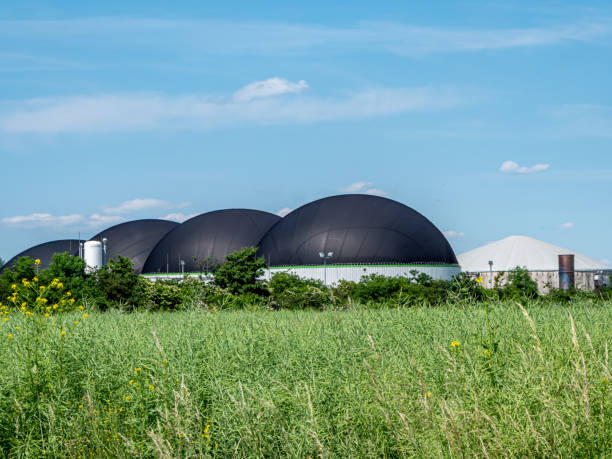 istock Biogas plant for renewable energy 1323153498