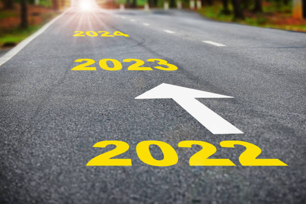 istock Direction to new year concept and sustainable development idea 1323160636