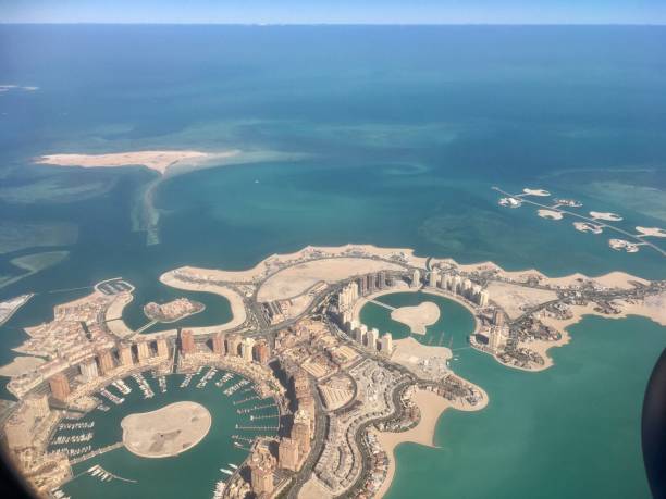 istock Doha the Pearl from sky 1323174960