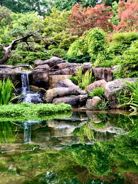 istock Water features of Japanese garden 1323176112