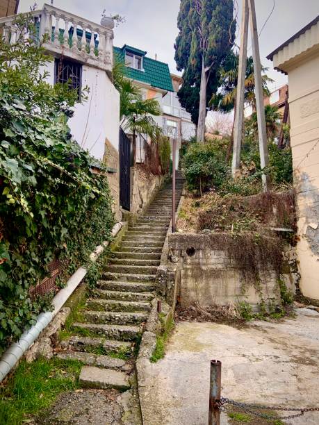 istock Sochi Russia old town stairs 1323183838