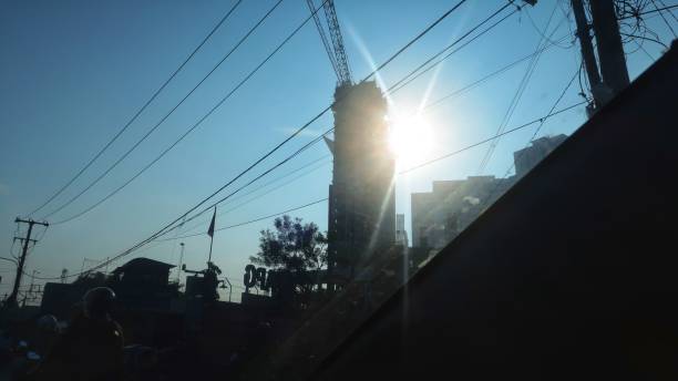 istock Silhouette of high rise building 1323188092