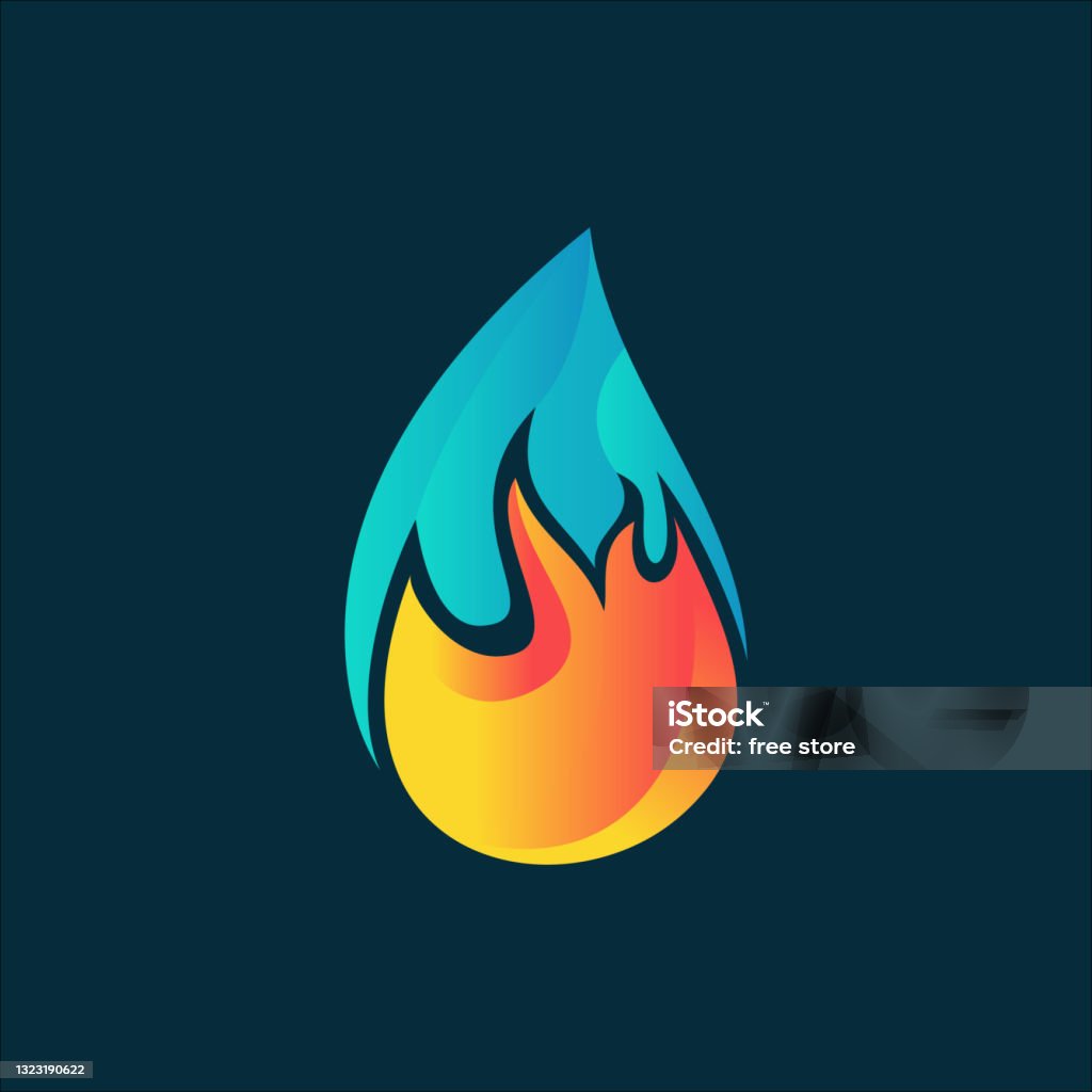 Logo Api Fire Desain Logo Drop Fire Vector Ilustrasi Stok - Unduh Gambar Sekarang ...