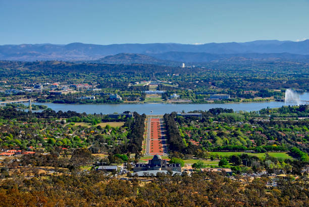 istock Panoramic View Of Canberra, Australia. 1323197573
