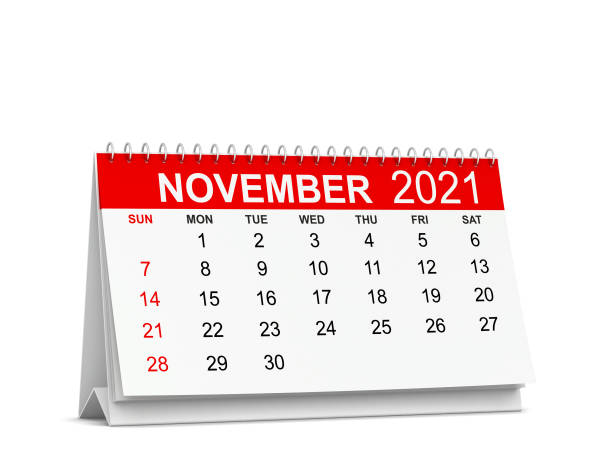 istock Calendar for year 2021. Week starts with sunday 1323204068