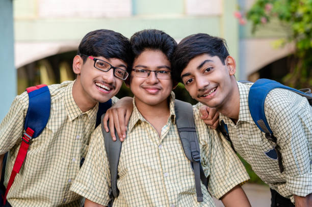 istock Portrait of young three Indian Student 1323206987