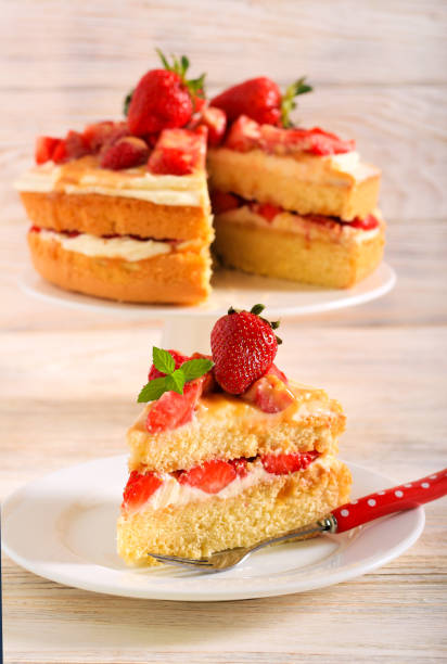 istock strawberry cream and caramel cake 1323207834
