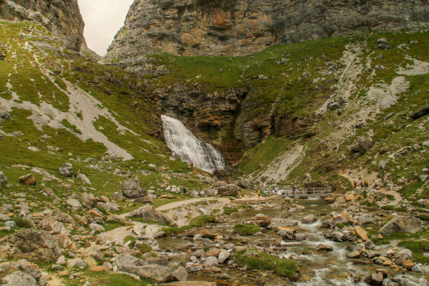 istock Horsetail waterfall in the Ordesa Valley, Spanish Pyrenees, Huesca, Spain. 1323207881