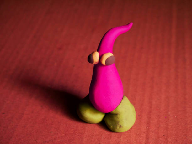 istock Hand made clay art toys with concepts 1323209946