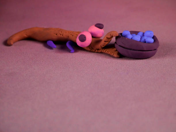 istock Hand made clay art toys with concepts 1323210284
