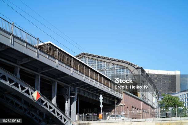 Train Station Friedrichstrasse In Berlin Seen From The River Spree Stock Photo - Download Image Now