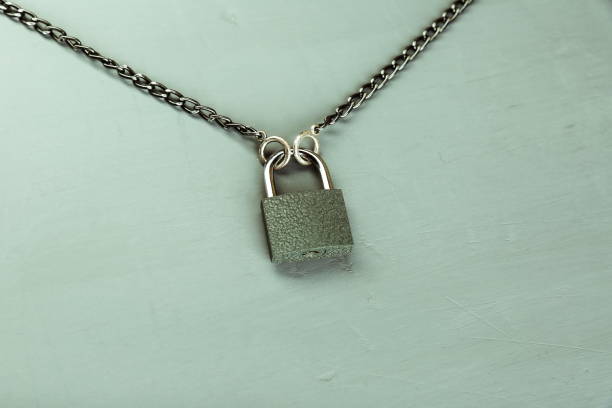 istock locked padlock with chain on gray concrete background 1323227802