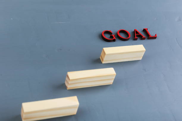 istock abstract stairs leading to the goal. 1323227876