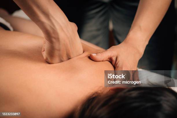 Deep Tissue Massaging Stock Photo - Download Image Now - Massaging, Deep, Tissue - Anatomy