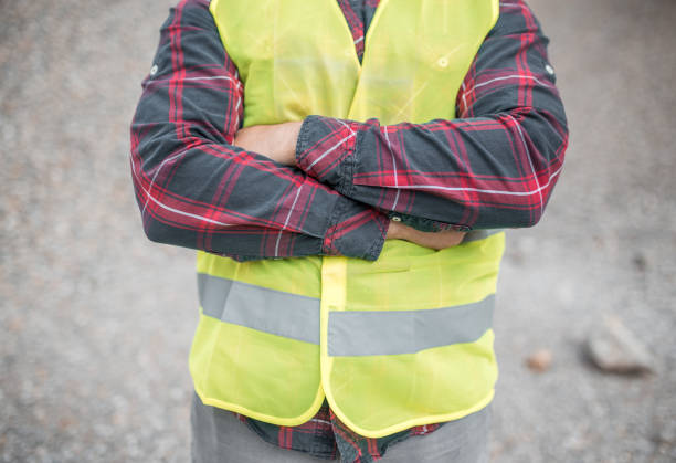 istock Close-up of a workers uniform 1323234861