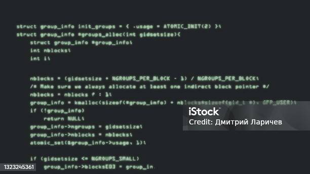 Computer Screen Running Code Programming Code Running Down A Computer Screen Terminal Computer ...