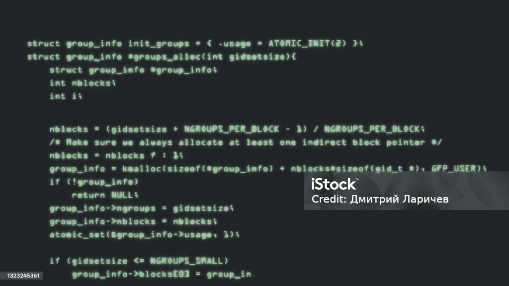 Foto de Código De Programação Executando Um Terminal De Tela De ...