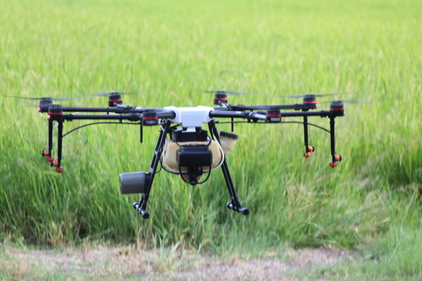 istock Agriculture drone for Insecticide injection. 1323247917