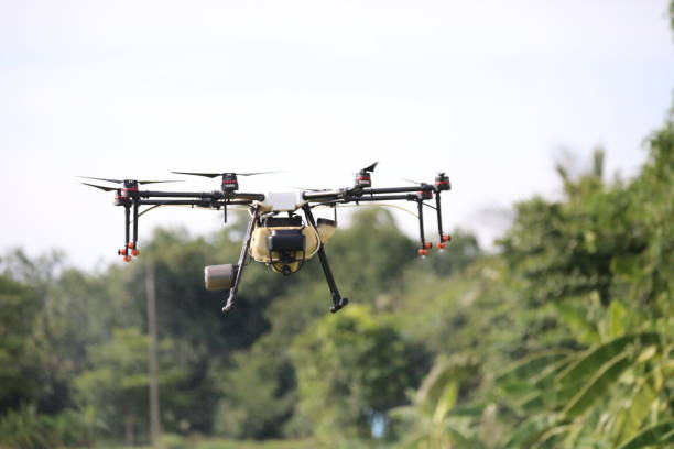istock Agriculture drone for Insecticide injection. 1323247927