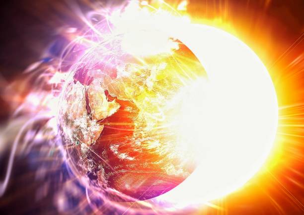 istock 3D illustration of the earth and the sun overlapping 1323249825