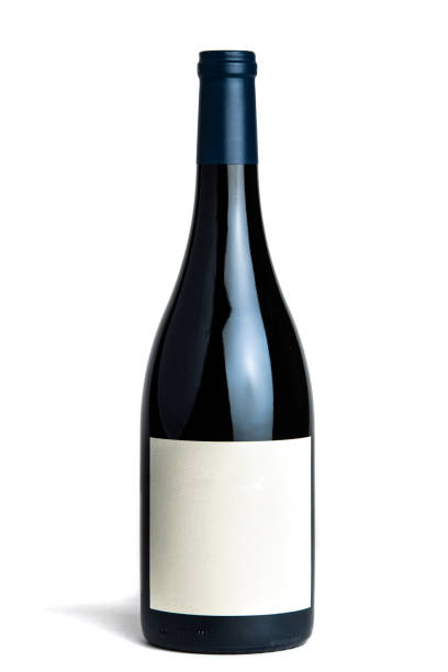 istock Bottle of Red Wine with Blank Label 1323253157
