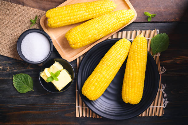 istock Sweetcorn cob, butter and sugar 1323254632