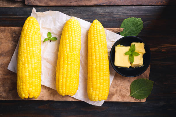 istock Sweetcorn cob and butter 1323255305