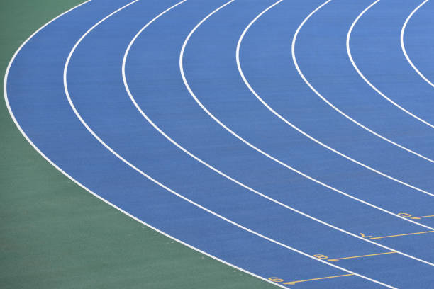 istock Track of athletic field 1323261671