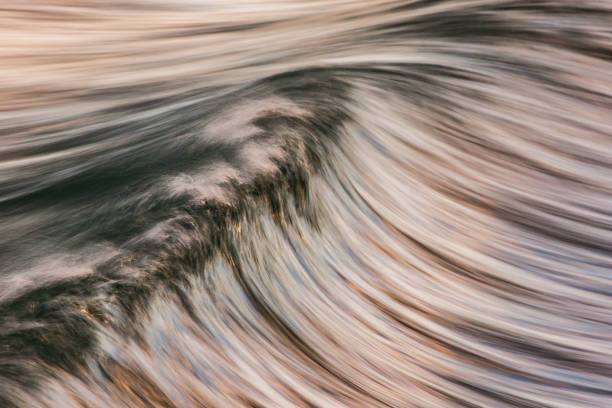 istock Motion blur of cresting ocean wave at beach 1323263789