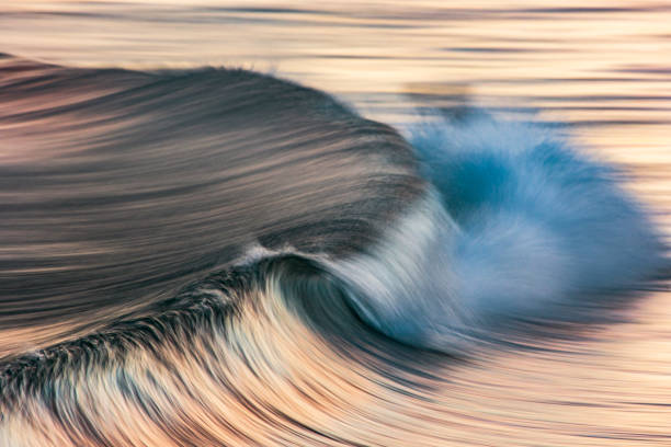 istock Motion blur of breaking ocean wave at beach 1323263834