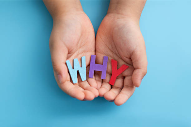 istock Palm oh hand showing WHY? message, education concept. 1323264674