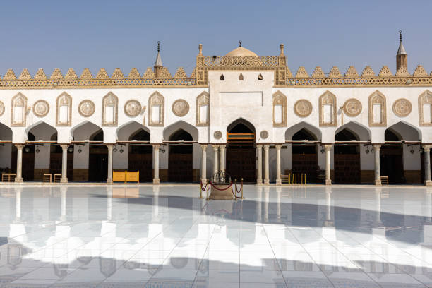 istock Internal yard of old mosque in Cairo 1323285732