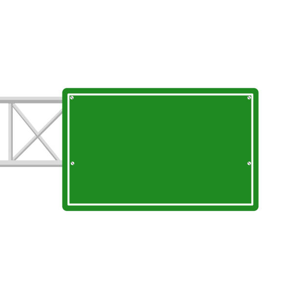 istock road sign isolated on a background. green traffic sign vector 1323287565
