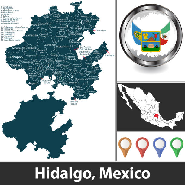 illustrations, cliparts, dessins animés et icônes de état d’hidalgo - hidalgo