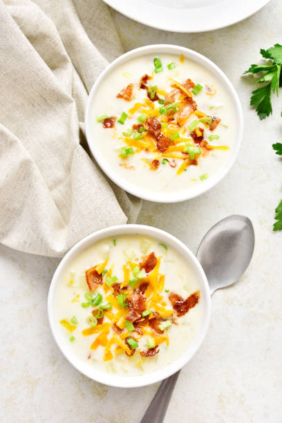 istock Creamy potato soup 1323311599