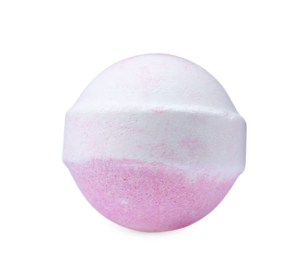 istock One colorful bath bomb isolated on white 1323322088