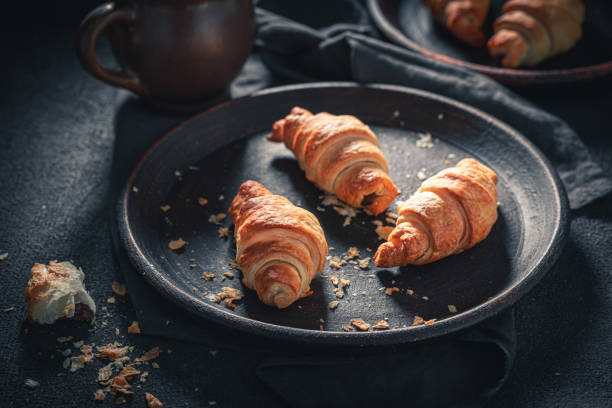 istock Traditionally croissants with melting chocolate. Popular sweet snack. 1323328014